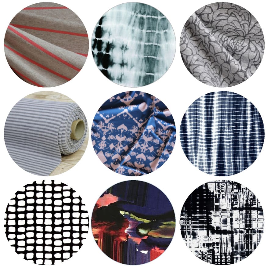Ebony Tee Fabric Options // Print Drapey Fabric options // Closet Core Patterns
